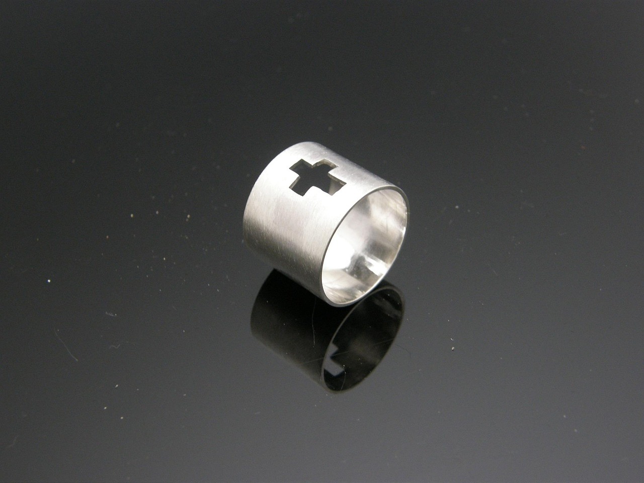 cross, ring, silver ring
